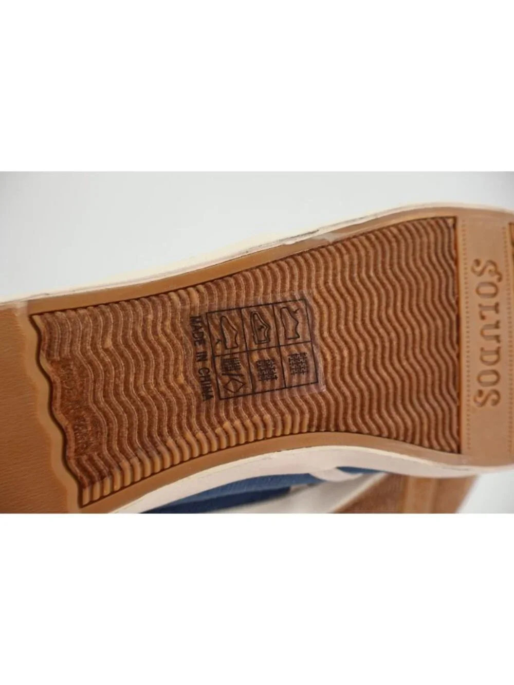 Soludos Women's Sneaker Size 9 Blue Canvas Lace Up Casual Shoe Pointed